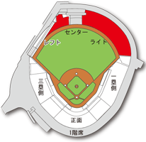 カープチケット 外野ライト最前列二枚