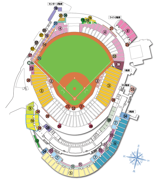 7月7日 カープ マツダスタジアム 外野指定席 2枚